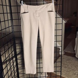 The Limited Women’s Ankle Pants. Cream/Lt Khaki. 2